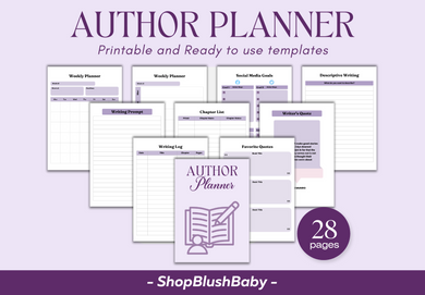 Author Planner, Writers Planner Book, Writing Planner 2024, Author Printable, Author Planner 2024, Novel Planner 2024