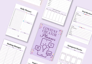 Content Creator Plan, Content Creation, Content Creator, Content Calendar, Instagram Planner Printable,Facebook Planner,Social Media Posting