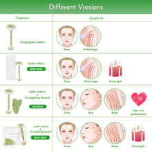 Load image into Gallery viewer, Natural Jade Stone Facial &amp; Eye Massager That Lifts, De Puffs, and Slims Face.